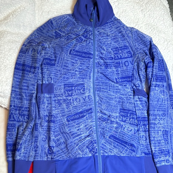 Lululemon Reversible Jacket/Manifesto-Dark Blue Size 6/8 - Picture 6 of 8